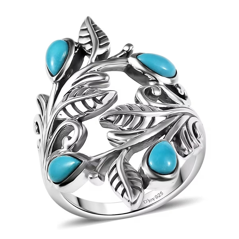 Artisan Crafted Sleeping Beauty Turquoise Ring In Sterling Silver